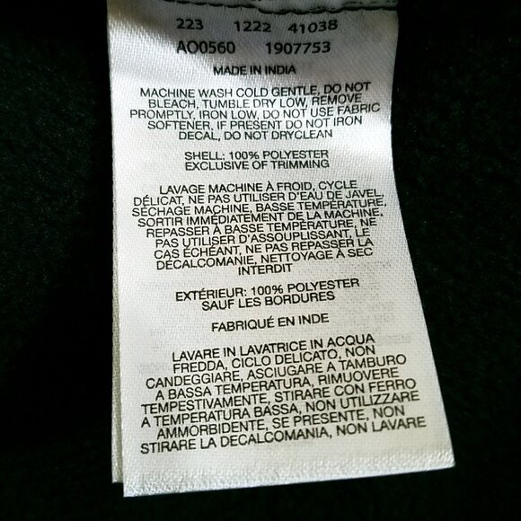 Columbia Men’s Trail III Full Zip Fleece Jacket Large Black New Lightweight - Picture 12 of 12